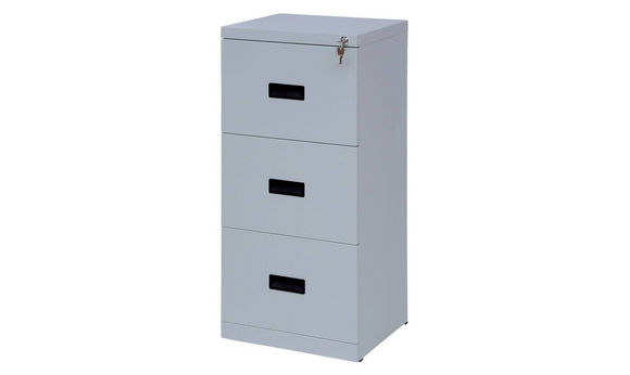 Realspace 3 Drawer Filing Cabinet – Grey