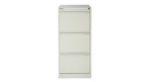 Bisley 3 Drawer Foolscap Filing Cabinet - White