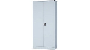 Realspace Regular Steel Door Cupboard Lockable with 4 Shelves - Silver