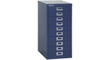 Bisley 10 Drawer Metal Filing Cabinet - Blue