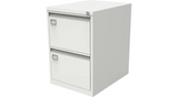 Bisley Filing Cabinet with 2 Lockable Drawers AOC2 - White