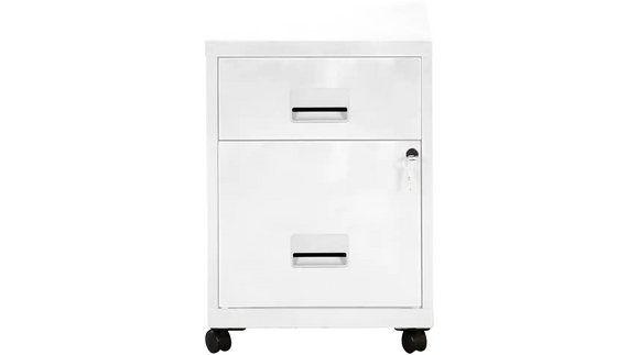 Pierre Henry Combi Filing Cabinet 2 Drawer - White