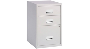 Pierre Henry 3 Drawer A4 Filing Cabinet - Grey