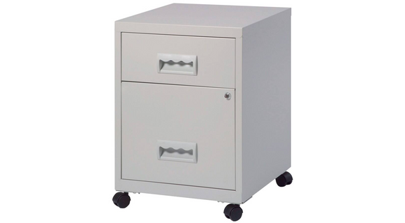 Pierre Henry Combi Filing Cabinet 2 Drawer - Grey