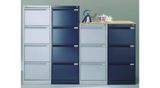 Bisley 2 Drawer Foolscap Filing Cabinet - Blue