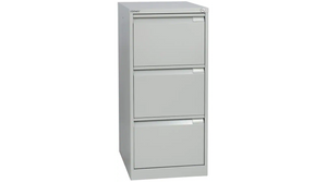 Bisley 3 Drawer Foolscap Filing Cabinet - Goose Grey