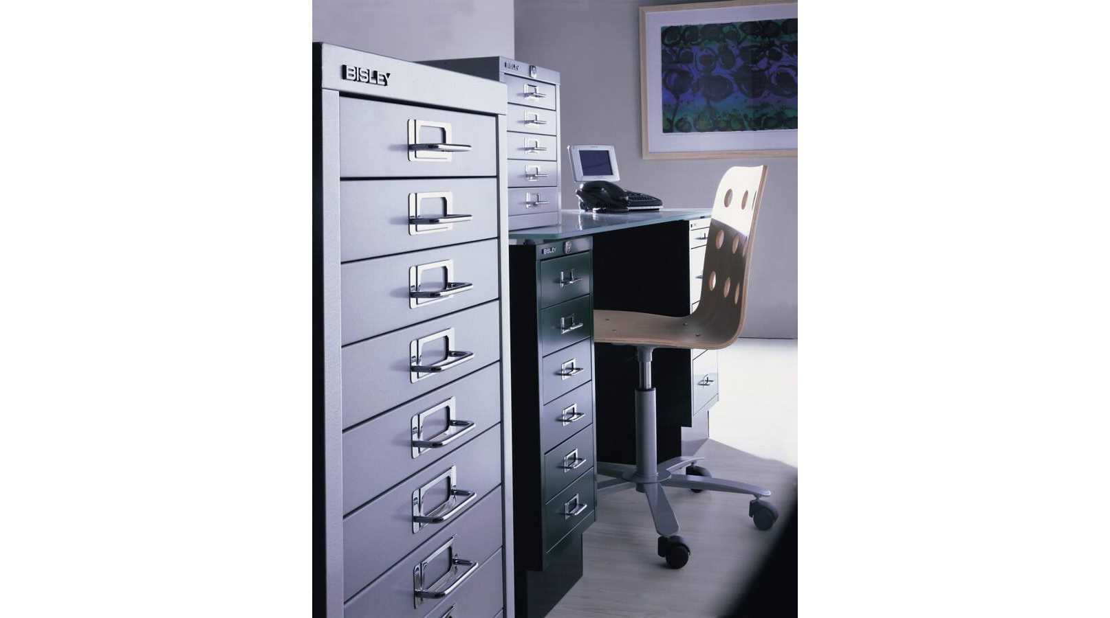 Bisley 10 Drawer Metal Filing Cabinet