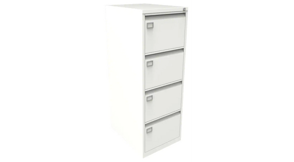 Bisley Filing Cabinet with 4 Lockable Drawers AOC4 - Chalk