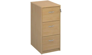 Filing Cabinet with 3 Lockable Drawers Executive - Oak