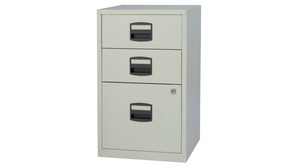 Bisley A4 3 Drawer Filing Cabinet - Goose Grey