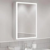 Bathroom LED Illuminated Mirror Cabinet Demister Pad Shaver Socket - 700 x 500mm