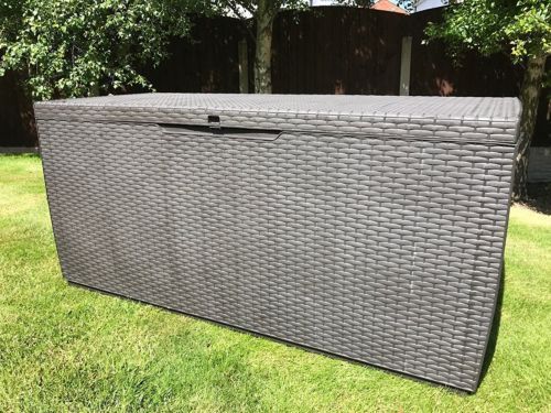 Waterproof Rattan Storage Waterproof Garden Cushion Storage Box